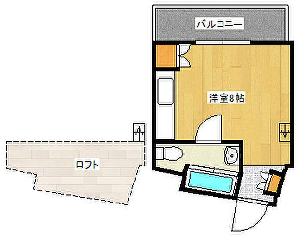 エルーテ 601｜兵庫県神戸市灘区城内通5丁目(賃貸マンション1R・6階・31.30㎡)の写真 その2