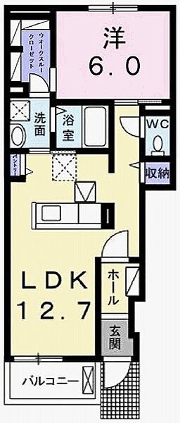 トレスオハス浜の宮 101｜兵庫県加古川市別府町新野辺(賃貸アパート1LDK・1階・45.33㎡)の写真 その2