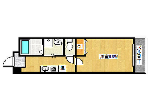 マグノリアパレス 411｜兵庫県神戸市灘区日尾町2丁目(賃貸マンション1K・4階・25.51㎡)の写真 その2