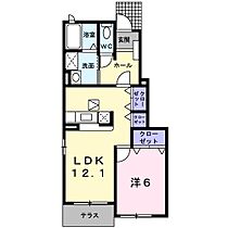 グラツィアＣ 101 ｜ 兵庫県加東市社（賃貸アパート1LDK・1階・45.72㎡） その2