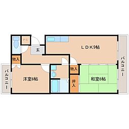 セントエルモス 2LDKの間取図画像