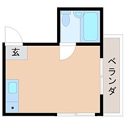 アーバンハイツ神田南 ワンルームの間取図画像