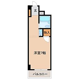 OSビル ワンルームの間取図画像