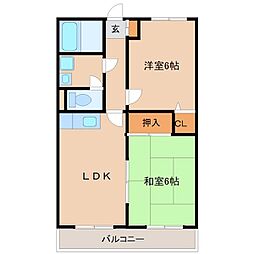 梅の木ハイツ 2階/-