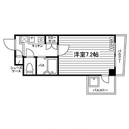 サクセス永和 1Kの間取図画像