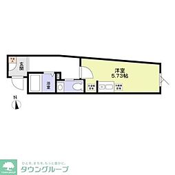 Monologue ワンルームの間取図画像
