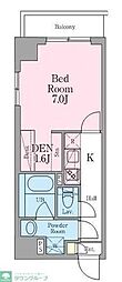 GRANREST文京茗荷谷 1Kの間取図画像