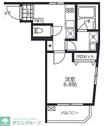 Bienfait入谷 1Kの間取図画像