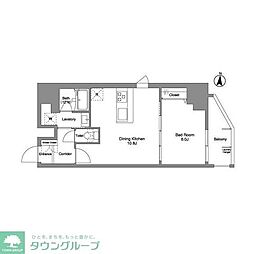 Daffitto錦糸町 1LDKの間取図画像