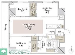 スカイテラス南大塚 3LDKの間取図画像