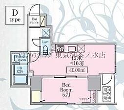 アビタシオン・創 1LDKの間取図画像