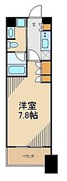 パークハビオ平河町 1Kの間取図画像