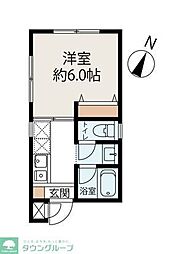Grandir 神保町 1Kの間取図画像