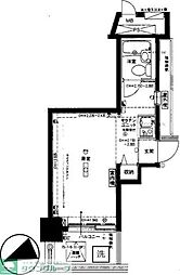 新宿御苑ダイカンプラザ ワンルームの間取図画像