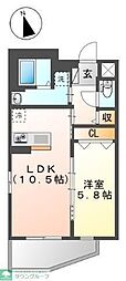 CHIGURA湯島 -チグラユシマ- 1LDKの間取図画像