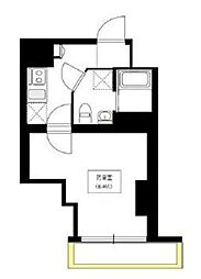 BelCanto浅草蔵前 1Kの間取図画像