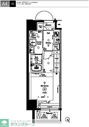 アクサス池袋レジデンス 1Kの間取図画像