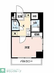 プレール御茶ノ水 1Kの間取図画像