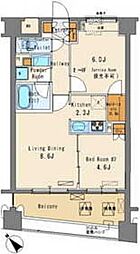 グレースレジデンス東京 1SLDKの間取図画像