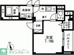 PineCourt 1Kの間取図画像