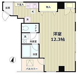 TKR神田多町 ワンルームの間取図画像