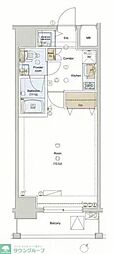 コンシェリア・デュー入谷 1Kの間取図画像