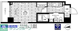 グランドコンシェルジュ吾妻橋 ワンルームの間取図画像