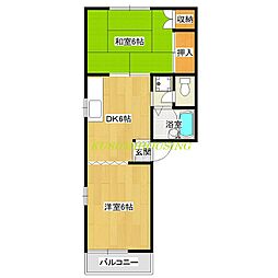 メゾン87 2DKの間取図画像