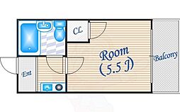 サンシャトー粟生間谷 2階/206