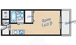 カームヒル箕面 ワンルームの間取図画像