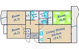 グリーンビュー少路 2階