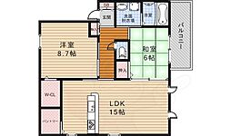 ブリーゼ 2LDKの間取図画像