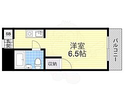 ルーミングハウス梶 ワンルームの間取図画像