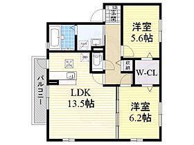 ノーブルハウス  ｜ 大阪府豊中市桜の町１丁目7番16号（賃貸アパート2LDK・1階・62.15㎡） その2