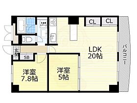 アパルトマン北千里  ｜ 大阪府吹田市上山田1番12号（賃貸マンション2LDK・8階・67.00㎡） その2