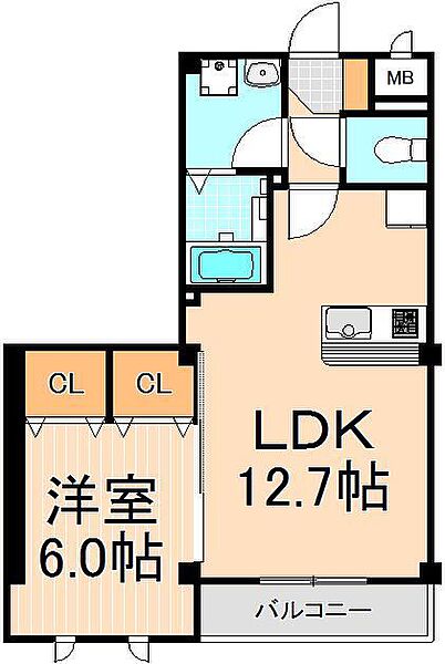 Residence Kamiya 302｜東京都足立区南花畑1丁目(賃貸マンション1LDK・3階・44.88㎡)の写真 その2