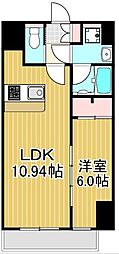プレジオ西新井 1LDKの間取図画像
