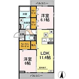 間取図画像 2LDK
