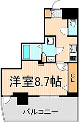 プレール・ドゥーク梅島 1Kの間取図画像