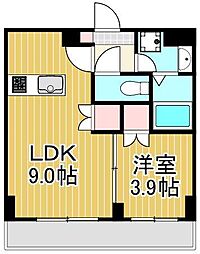ロイジェント西新井 1LDKの間取図画像