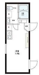 足立区梅田5丁目マンション ワンルームの間取図画像
