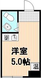 ダイヤモンドビル北千住 ワンルームの間取図画像