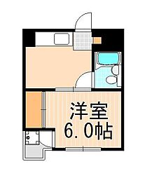 サンハイツ梅田 1Kの間取図画像