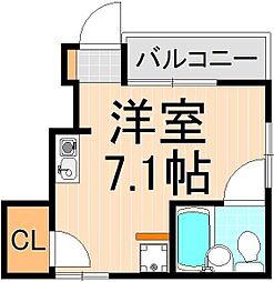 QQHouse ワンルームの間取図画像
