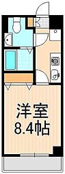 ドミール五反野 1Kの間取図画像