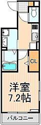 ソレアード 1Kの間取図画像