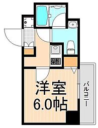 MAINSTAGE北千住3 1Kの間取図画像