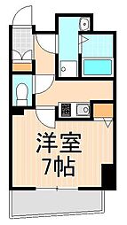ミルーナヒルズ西新井大師ウエスト 1Kの間取図画像