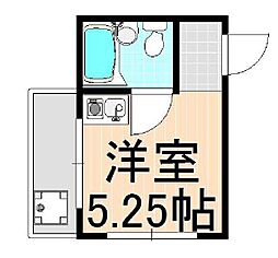エスペランサ18 ワンルームの間取図画像