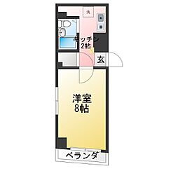 小林ビル 1Kの間取図画像